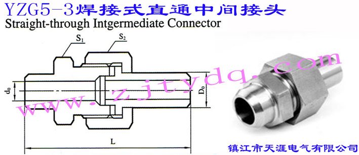 YZG5-3 焊接式直通中间接头Straight-through Intermediate Connector