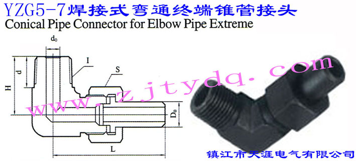 YZG5-7 焊接式弯通终端锥管接头Concial Pipe Connector for Elbow Pipe Extreme