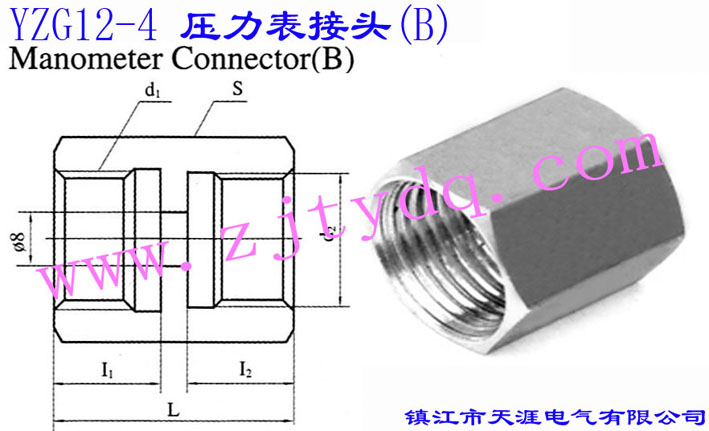 YZG12-4 ѹͷ(B)Manometer Connector B