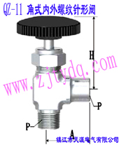 QZ-11 ʽηQZ-11 Femals-Male Screw and Angle Pattern Needle Valve