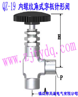 QZ-19 内螺纹角式穿板针形阀QZ-19 Femals Screw Angle Pattern Wall-separting Needle Valve