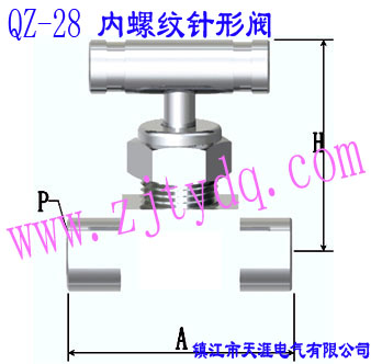 QZ-28 内螺纹针形阀QZ-28 Femals Screw Needle Valve
