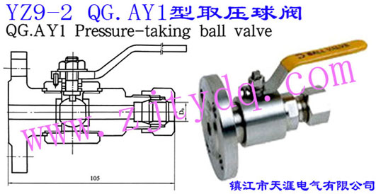 YZ9-2 QG.AY1ȡѹYZ9-2 QG.AY1 Pressure-taking Ball Valve