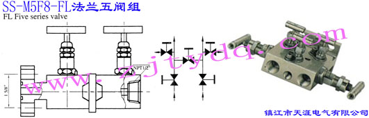 SS-M5F8-FL巧SS-M5F8-FL Flange Five Series Valve