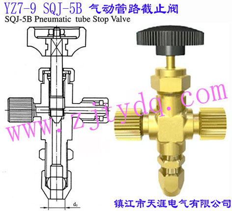 YZ7-9 SQJ-5B ·ֹYZ7-9 SQJ-5B Pneumatic Tube Stop Valve