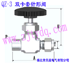 QZ-3 ˫ηQZ-3 Double-collet Needle Valve