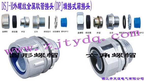 DSJ-M外螺纹金属软管接头(DPJ端接式箱接头)DSJ-M(DPJ) Male Connector