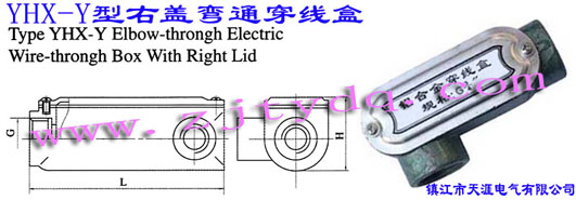 YHX-Y型右盖弯通穿线盒Type YHX-Y Elbow-through Electric Wire-through Box With Right Lid